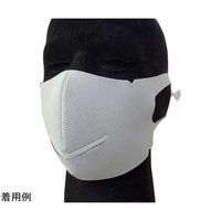 テクナード シリカクリン 抗菌消臭立体マスク 【IKEマスク】 GR(グレー) M 65-2329-53 1枚（直送品）