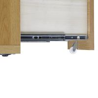 カグクロ 木製ワゴン プレスト 鍵付き ホワイトオーク 66-0001-41 1個（直送品）