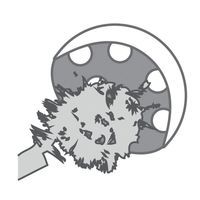 名優 寛骨臼リーマ専用ブラシ 3本入 66-0012-17 1袋(3本)（直送品）