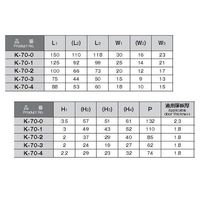 ホシモト 回転取手 K-70-2 1個 62-2979-41（直送品）