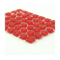 ミキ ガラスモザイクタイル バーミリオン MKG-1001 1個 63-7914-90（直送品）