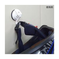 エスディアイジャパン 超強力吸盤フック ホワイト 約44×68×49mm SPM-02W 1個 63-7908-26（直送品）