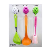 エスディアイジャパン 超強力吸盤フック ホワイト 約38×58×40mm SPM-03W 1個 63-7908-32（直送品）