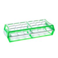 アズワン マルチラック 50mL×18本 グリーン 1箱(10個入) S600-30G 1箱(10個) 1-4311-13（直送品）