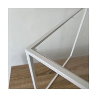 アズワン スチール脚コの字ディスプレイ ホワイト 20cm角 68-0588-66 1個（直送品）