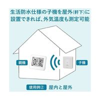 ノア精密 MAGワイヤレス温度湿度計 ダブルエアー TH-110 WH-Z 1台 68-1907-65（直送品）