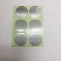 松浦工業 ポイントマーカーシール(薄手・丸型大) 50mmΦ 6片シート×100枚 68-2013-14 1組(600片シート)（直送品）