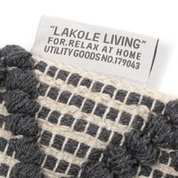 ぽこぽこクッションカバー ブラック LAKOLE/ラコレ