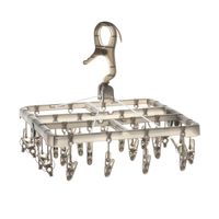 折り畳み角ハンガー24P チャコール LAKOLE/ラコレ