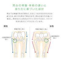 ドリームウェア 骨盤サポートチェア MyComfy L-LIGHT BLUE RC1210LBL 1個（直送品）