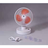ファミリー・ライフ 充電式首振り扇風機 ACアダプター+壁取り付けシール付 a33032 1個（直送品）
