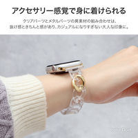 Apple Watch 38/40/41/42mm バンド 「CORVIN」 クリアチェーンバンド シルバー（直送品）