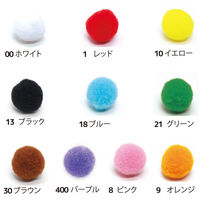 日本紐釦貿易 カラー凡天 径約10mm 1レッド BCN10-1 1セット(250個:50個×5袋)