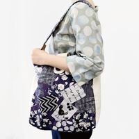 Modern Field モダンフィールド 綿麻プリント ドット プリント生地 ブルー 巾約108cm×3mカット IBK99201-2B-（直送品）