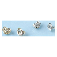 日本紐釦貿易(Nippon Chuko)NBK ニッケルフリー ピアスキャッチ 10組 シルバー KE1505-S（直送品）