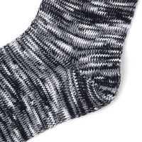 メンズ スラブ風ショートソックス ネイビー 25～27cm LAKOLE/ラコレ