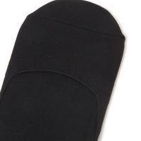 レディース ナイロンカラーカバーソックス ブラック 23～25cm LAKOLE/ラコレ