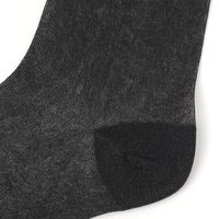 レディース シアーラメクルーソックス ブラック 23～25cm LAKOLE/ラコレ