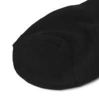 メンズ TCゴースト無地ソックス ブラック 25～27cm LAKOLE/ラコレ