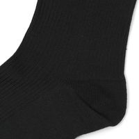 メンズ TCジャストリブソックス ブラック 25～27cm LAKOLE/ラコレ