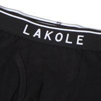 メンズ プレーンロゴボクサーパンツ2 ブラック L LAKOLE/ラコレ