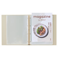 リヒトラブ Roomy クリヤーブック<ポケット交換式> A4 グレー N290-27 1冊