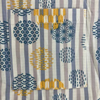 ブルーメイト 甚平 サックス 150cm 男児 綿100%リップル ストライプ柄 14492E BL2 150 1着（直送品）