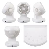 オーム電機 360°サーキュレーター リモコン付き ホワイト 00-6420 1個