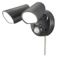 オーム電機 monban 防犯センサーライト 2灯コンセント式 2000ルーメン 07-8816 1個
