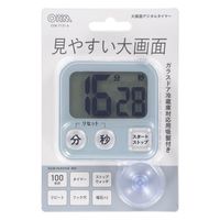 オーム電機 大画面デジタルタイマー ブルー 08-1458 1個