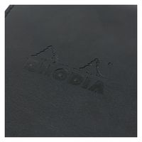 ロディア PUレザーカバー付ホチキス留めA5 ブラック cfa5pucvbk 1冊