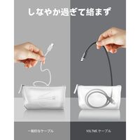 VOLTME USB充電ケーブル 1m USB Type-C[オス] - USB-C[オス] 60W シリコン製 ブラック 1本