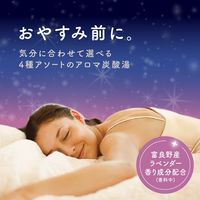 入浴剤 炭酸 温泡 ONPO おやすみアロマ 1箱（4種×3錠入） 透明タイプ アース製薬