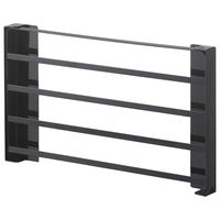 tower（タワー） 洗濯機横マグネット折り畳み棚 タワー ブラック 5097 1台 山崎実業