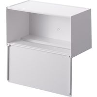 tower（タワー） 石こうボード壁対応トレー付きペーパータオルディスペンサー タワー ホワイト 2003 1台 山崎実業