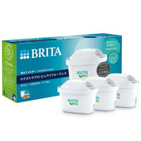 【お得セット】 ブリタ（BRITA）タンク型 浄水器 フロー ベーシックブルー マクストラプロ カートリッジ４個付き