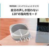 NTT WEB会議用スピーカーフォン インテリジェントビームマイク搭載 「音を仕分けて自分の声だけを届けるNTTの特許技術」 1個（直送品）