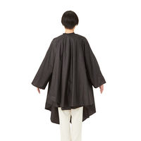 SEVEN BEAUTY (セブンビューティー) N防水 袖付きカラークロス ブラック 41700 1枚（直送品）