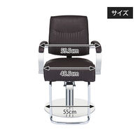 SEVEN BEAUTY (セブンビューティー) スタイリングチェア REST ダークブラウン 37411 1台（直送品）