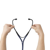 松吉医科器械 Spirit聴診器 フォニック 25325700 ブラック CK-P745P 1個