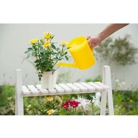 【園芸用品】 新輝合成 ラウンドピッチャー 1L イエロー 1個