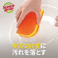 スリーエム（3M）スコッチブライト 抗菌ウレタンスポンジたわし（リーフ型/3層）キッチン オレンジ SS72KE-2PW（2個入）
