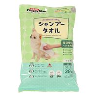 ドギーマン ウエットシャンプータオル 小型犬用 超厚手 大判 28枚入 3袋