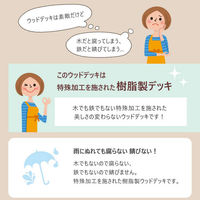 ネットフォース HP ウッドデッキ 幅900×奥行900×高さ280mm ブラック HP-S4-AW-BK 1セット(4台入)（直送品）