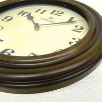 さんてる レトロ 外振り子電波掛時計 ろくろ 丸型 幅270×奥行60×高さ380mm アンティークブラウン DQL669 1個（直送品）