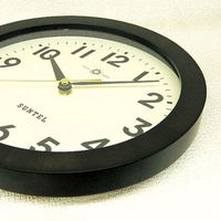 さんてる スタンダード 電波時計 アラビア文字 置き掛け兼用 直径250×奥行45mm ライトブラック SR03_DBK_A 1個（直送品）