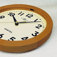 さんてる スタンダード 電波時計 アラビア文字 置き掛け兼用 直径250×奥行45mm ブラウン SR01_BR_A 1個（直送品）