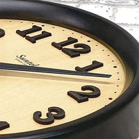 さんてる スタンダード 電波時計 置き掛け兼用 直径260×奥行45mm ライトブラック SR22_DBK 1個（直送品）