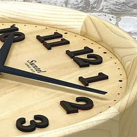 さんてる スタンダード 電波時計 置き掛け兼用 直径260×奥行45mm ナチュラル SR22_NA 1個（直送品）