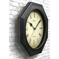 さんてる 電波時計 クロックスランド 置き掛け兼用 幅285×奥行55×高さ285mm ライトブラック SR26_DBK_R 1個（直送品）